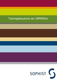 Trainingsbaustein-Katalog - SOPHIST