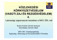 KÃ¶zlekedÃ©si kÃ¶rnyezetvÃ©delem (VasÃºti zaj Ã©s rezgÃ©svÃ©delem)