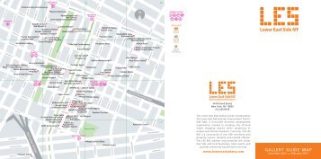 gallery guide map - Lower East Side Business Improvement District