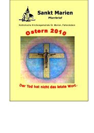 Gottesdienste: Karwoche und Ostern - St. Marien Fallersleben