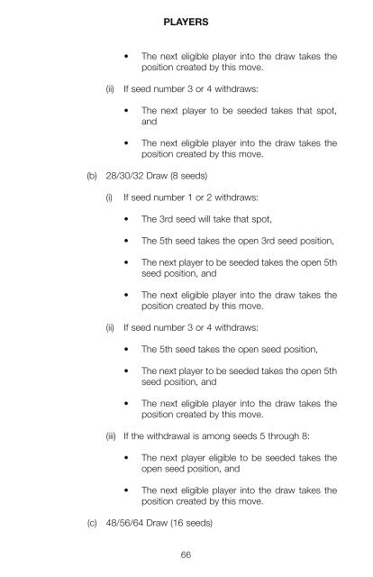 The Sony Ericsson WTA Tour 2010 Official Rulebook - Tennis Canada