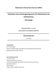 Abschlussbericht EVA-Studie - Chronische Krankheiten und ...