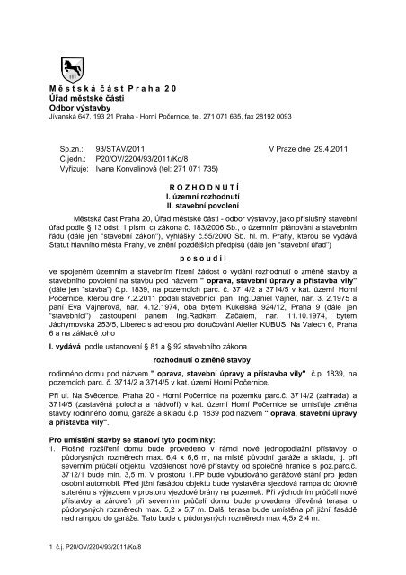 Stavební povolení 2018