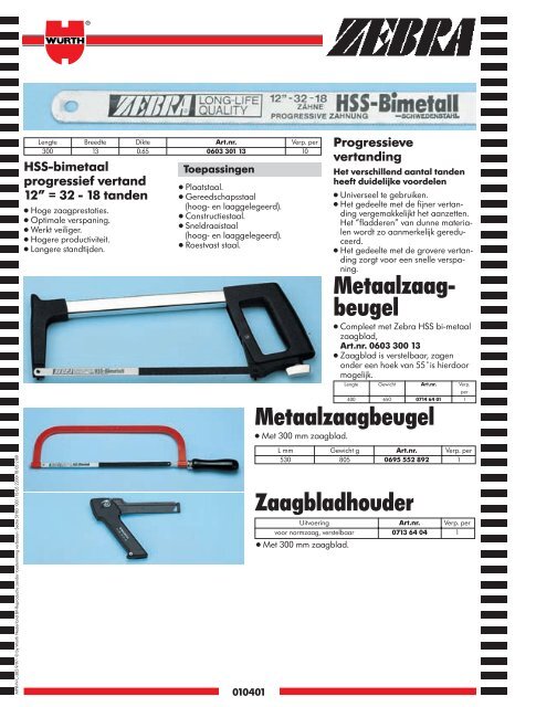 5. Materiaal- bewerking - WÃ¼rth Nederland