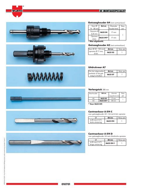 5. Materiaal- bewerking - WÃ¼rth Nederland