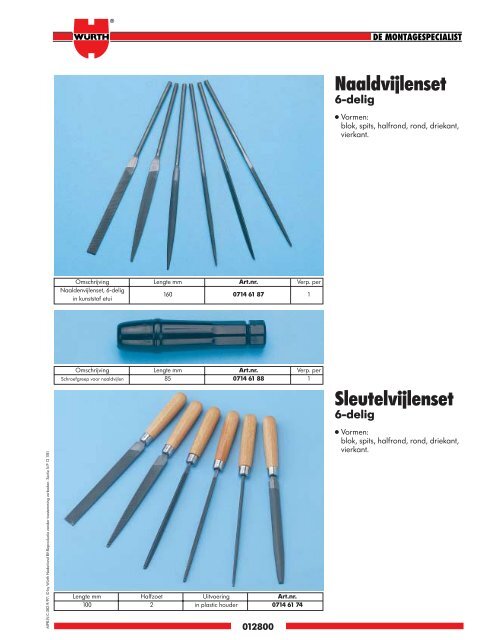 5. Materiaal- bewerking - WÃ¼rth Nederland