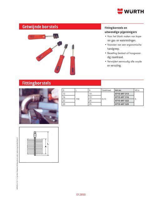 5. Materiaal- bewerking - WÃ¼rth Nederland