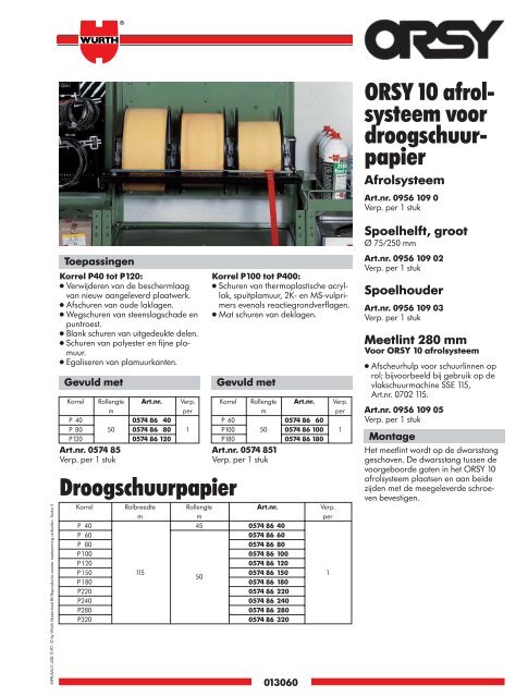 5. Materiaal- bewerking - WÃ¼rth Nederland