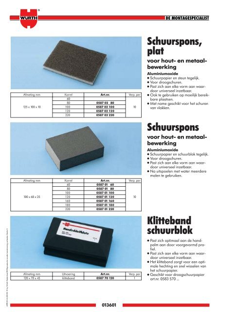 5. Materiaal- bewerking - WÃ¼rth Nederland