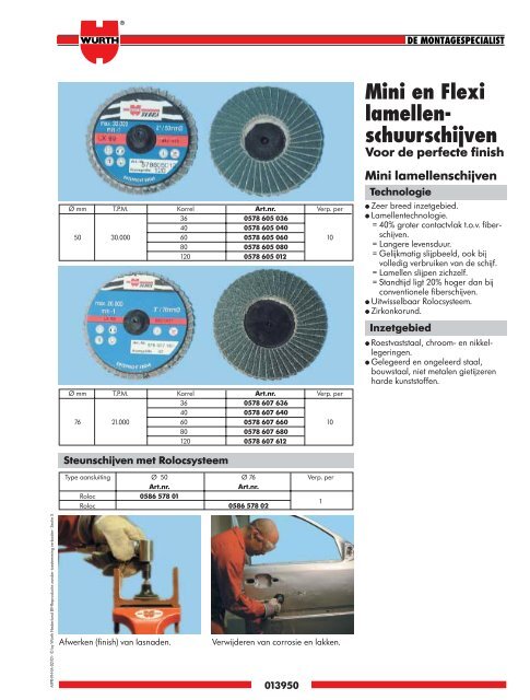 5. Materiaal- bewerking - WÃ¼rth Nederland