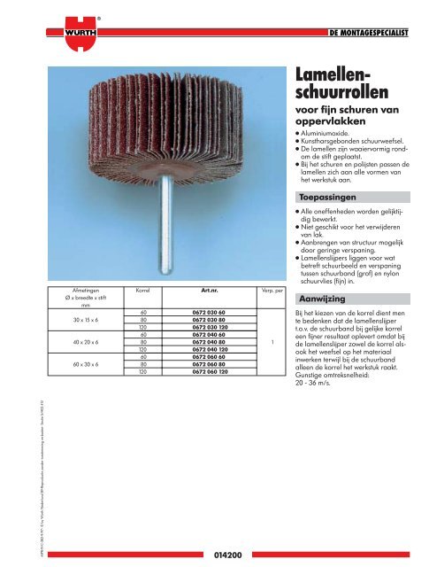 5. Materiaal- bewerking - WÃ¼rth Nederland