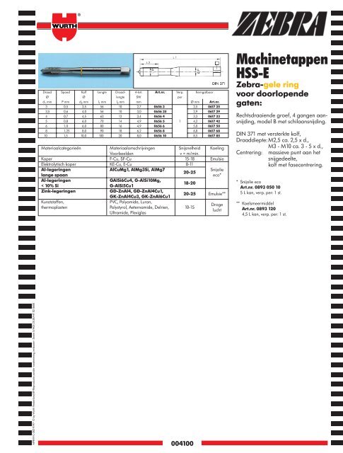 5. Materiaal- bewerking - WÃ¼rth Nederland