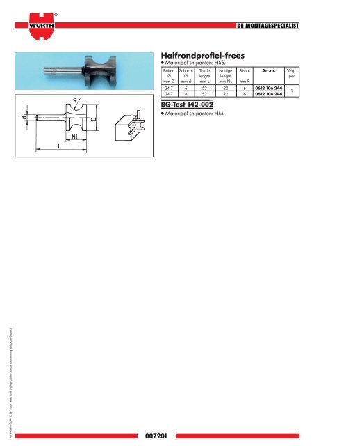 5. Materiaal- bewerking - WÃ¼rth Nederland