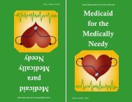 Comm. 30 Medicaid for the Medically Needy - Iowa Department of ...