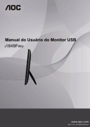 Manual do UsuÃƒÂ¡rio do Monitor USB - AOC