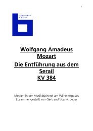 Wolfgang Amadeus Mozart Die EntfÃƒÂ¼hrung aus dem Serail KV 384