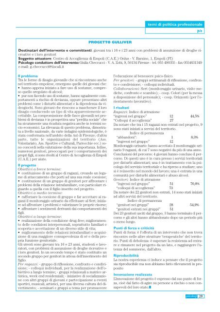 Notiziario n. 5/2001 - Ordine degli Psicologi del Lazio