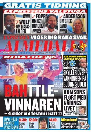 Expressen Almedalen 2 juli