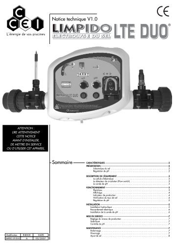 LIMPIDO LTE DUO notice V10 FR - VitaPiscine