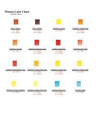 Winton Color Chart - Hawaiian Graphics