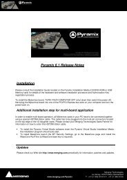 Pyramix 6.1 Release Notes Installation - Merging Technologies