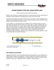 Storm Sewer Pipeline Laser Profiling - Rinker Materials