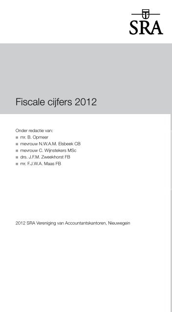 Fiscale cijfers 2012 - Foederer DFK