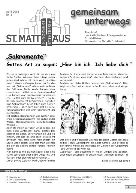 gemeinsam unterwegs - Katholische Pfarrgemeinde St. Matthäus ...