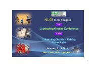 14th Lubricating Grease Conference - (NLGI) - India Chapter