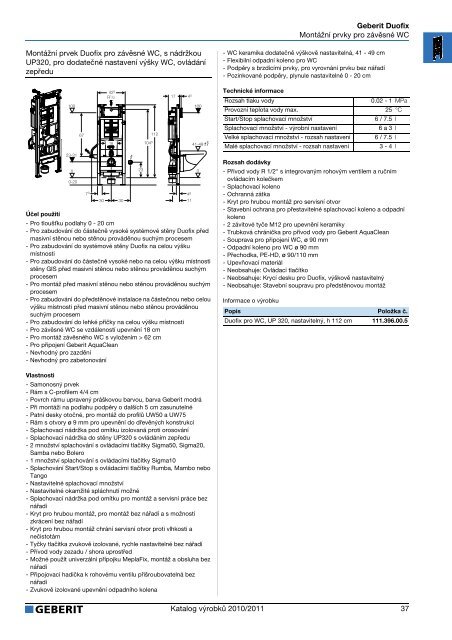 Katalog - Geberit Duofix - DumTechno.cz