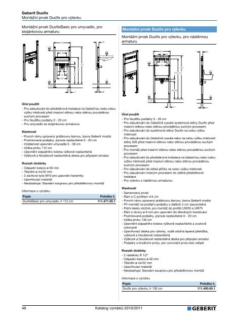 Katalog - Geberit Duofix - DumTechno.cz