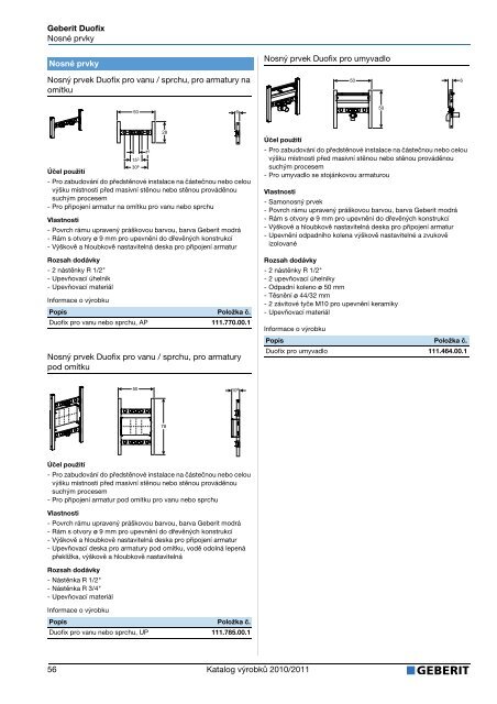 Katalog - Geberit Duofix - DumTechno.cz