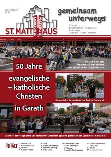 September 2011 - Katholische Pfarrgemeinde St. Matthäus Düsseldorf