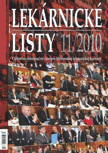 Lekárnické listy 11/2010 - Slovenská lekárnická komora