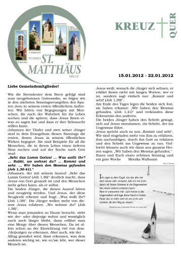 15. Jan. Internet - St. Matthäus Melle