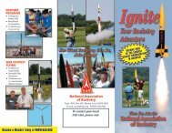 Membership Flyer - National Association of Rocketry