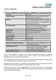 Syringe Driver Monitoring Chart