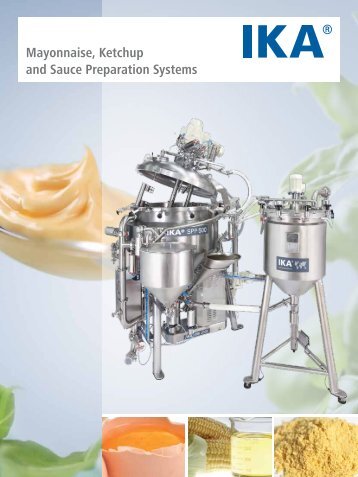 Mayonnaise, Ketchup and Sauce Preparation Systems - IKA