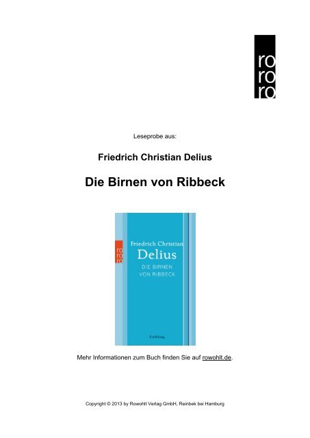 Die Birnen von Ribbeck