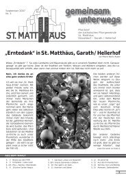 September 2007 - Katholische Pfarrgemeinde St. Matthäus Düsseldorf