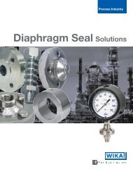 Diaphragm Seal Solutions - WIKA