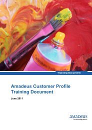 Amadeus Customer Profile Training Document - Amadeus Qatar