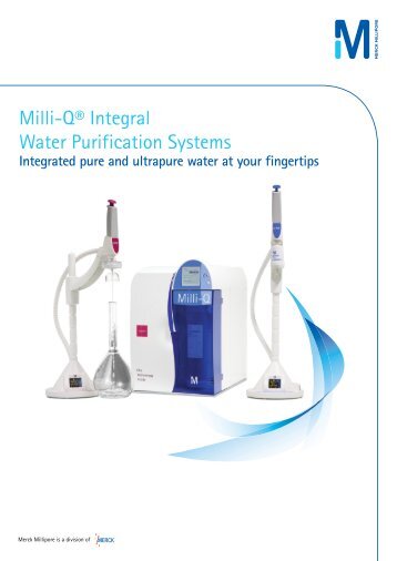 Milli-Q® Integral Water Purification Systems - LSorbital