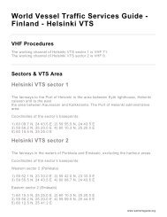 World Vessel Traffic Services Guide - Finland - Helsinki VTS