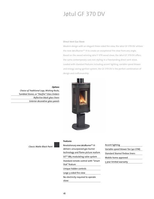 Show PDF document - JÃ¸tul stoves and fireplaces