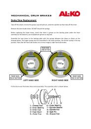 MECHANICAL DRUM BRAKES Brake Shoe ... - AL-KO Australia