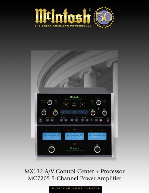 MX132 A/V Control Center + Processor MC7205 5 ... - Audio Classics