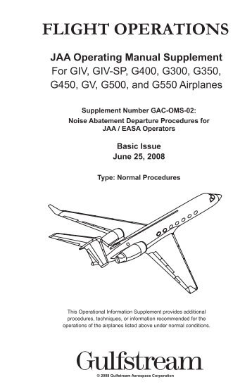 GAC Operating Manual Supplement OMS-02 - Code7700