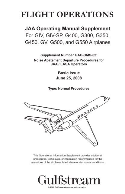 GAC Operating Manual Supplement OMS-02 - Code7700