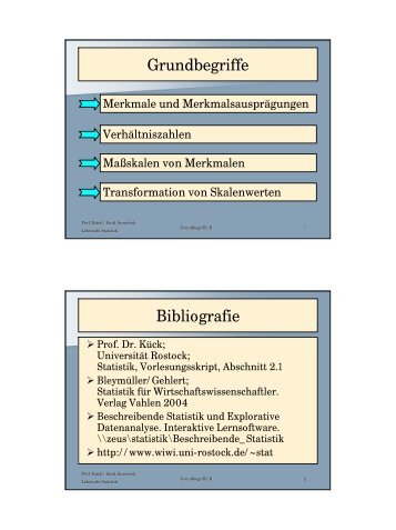 Grundbegriffe Bibliografie - UniversitÃƒÂ¤t Rostock